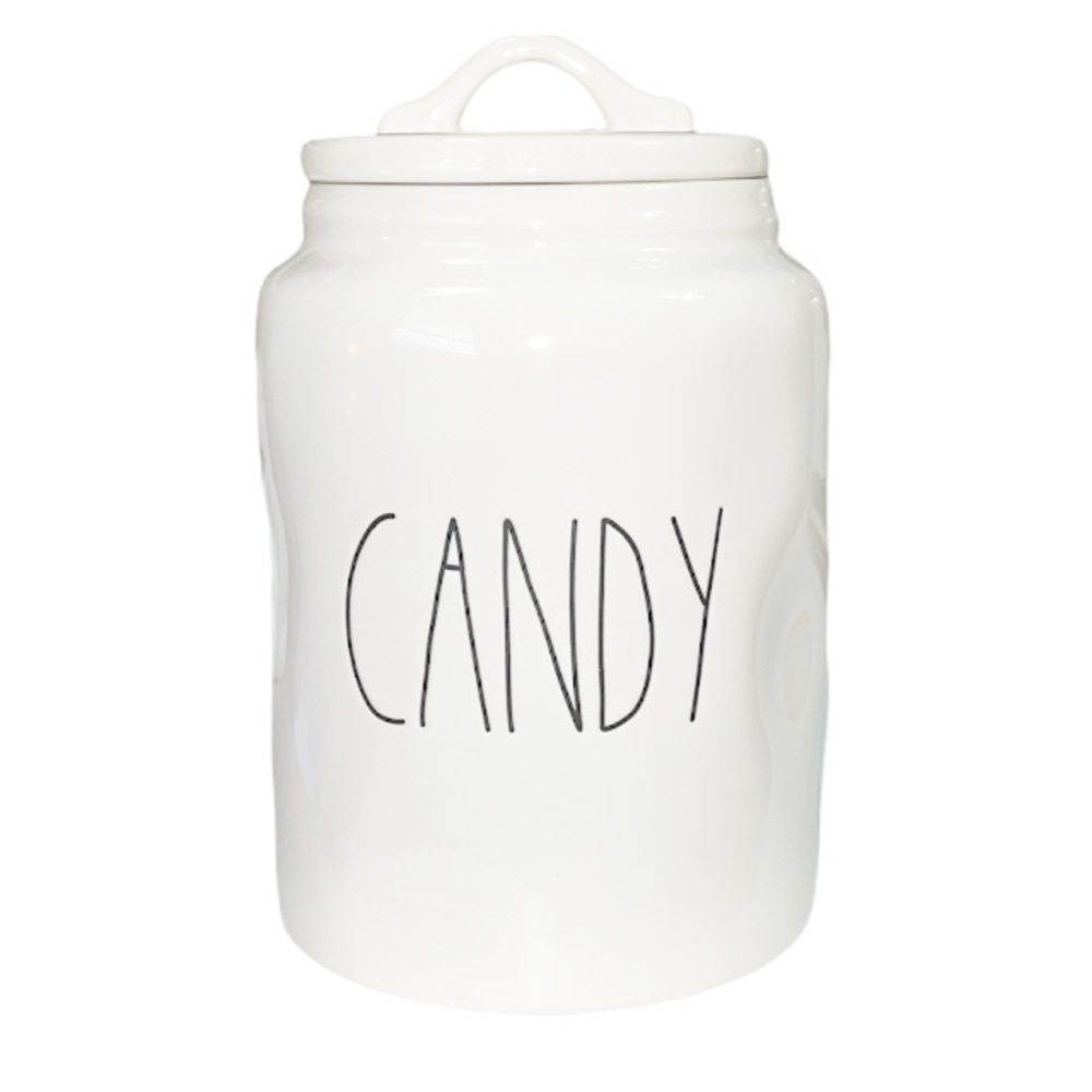 NEW Rae Dunn CANDY Canister w/Lid and Loop Handle 🍭🍬🍭